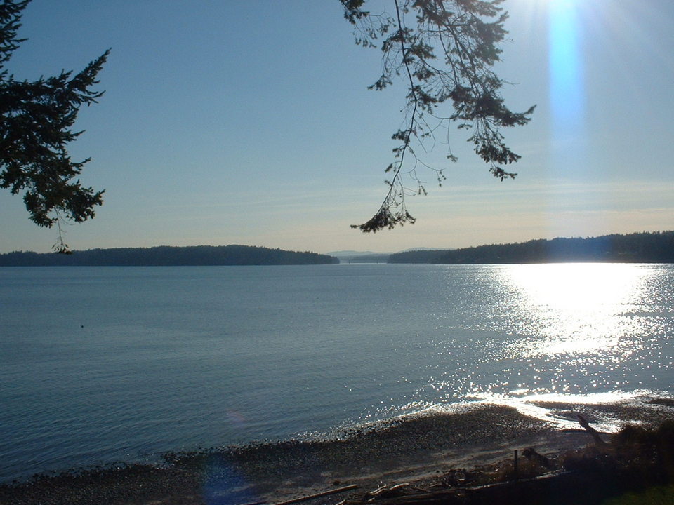 Indianola, WA: view looking southeast from local beachfrom cabin