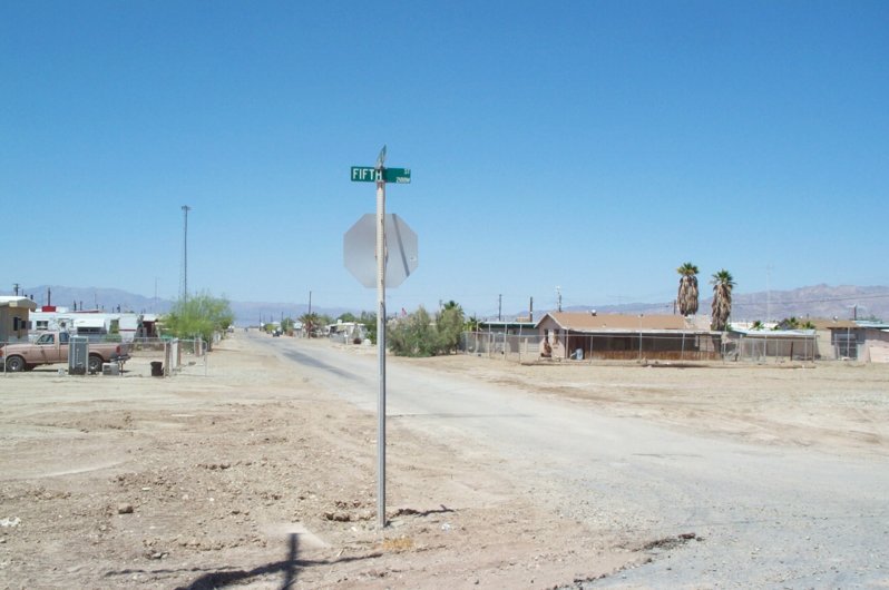 Bombay Beach, CA Bombay Beach Corner of Fifth and Avenue ? Near the