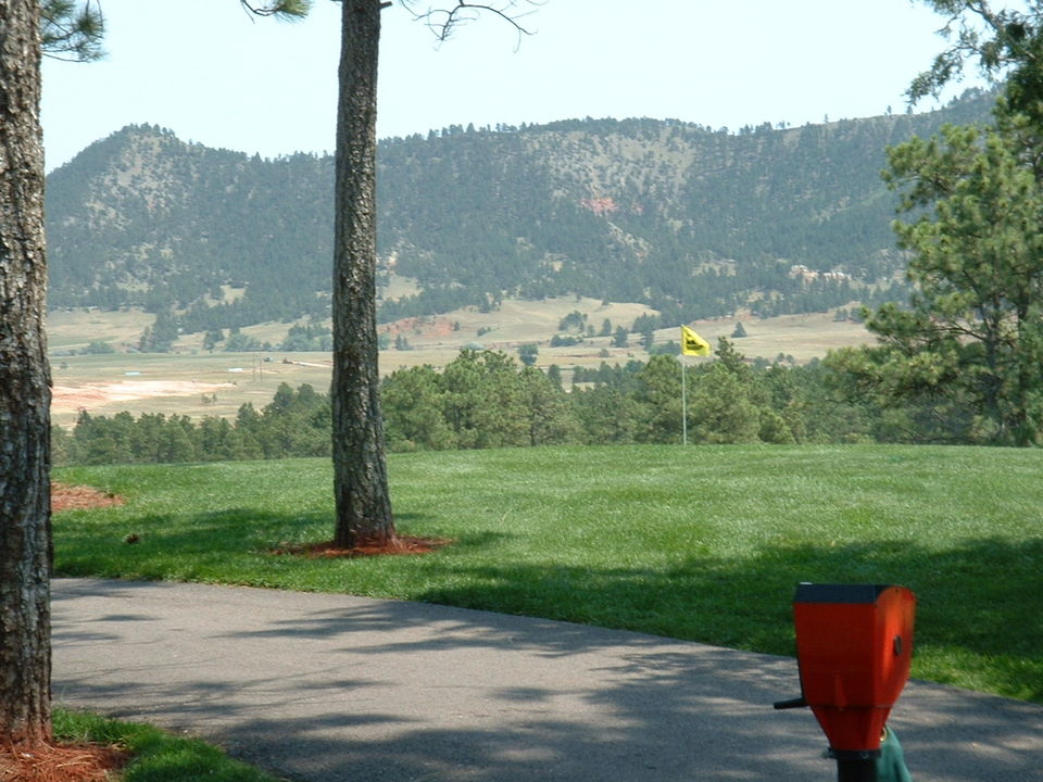 Hot Springs, SD: Looking back on green #3 @ Southern Hills Golf Course