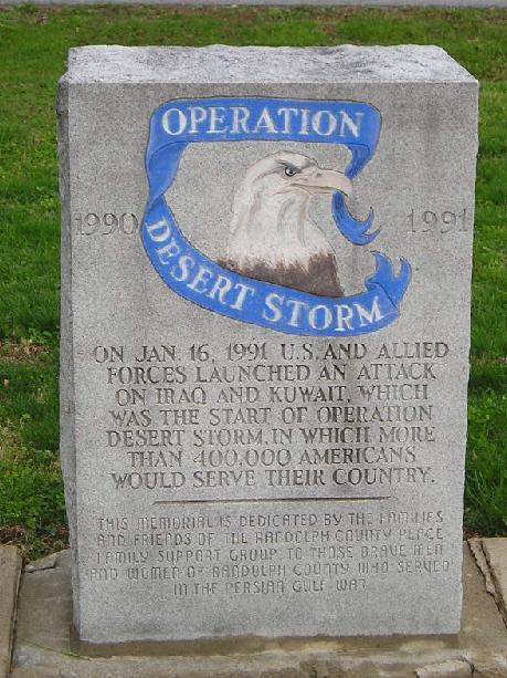 Moberly, MO: Desert Storm Monument at Rothwell Park