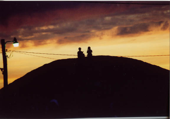 Pryor Creek, OK : Sunset at 4-Way Rodeo grounds