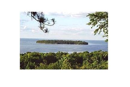 Ephraim, WI : Horseshoe Island (Eagle Island) from Peninsula Park/Ephraim