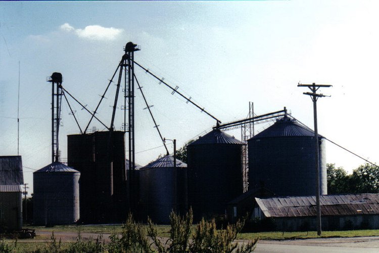 Rushville, IL: grain bins by Farm Services elevators in Rushville