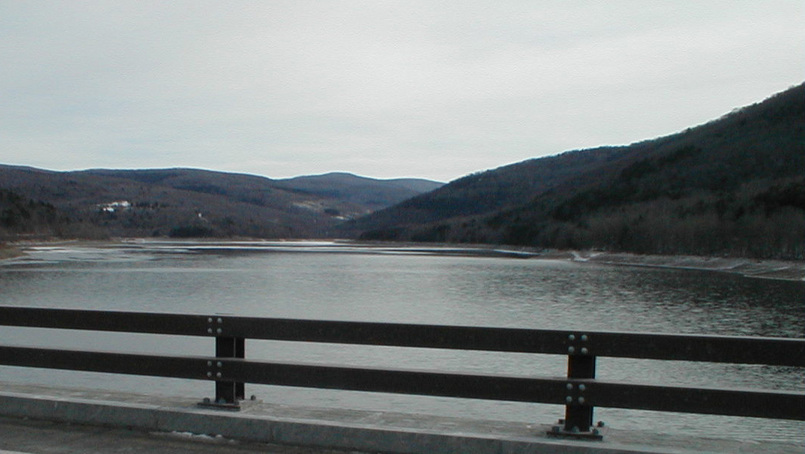 Andes, NY: Pepacton Reservoir from the bridge