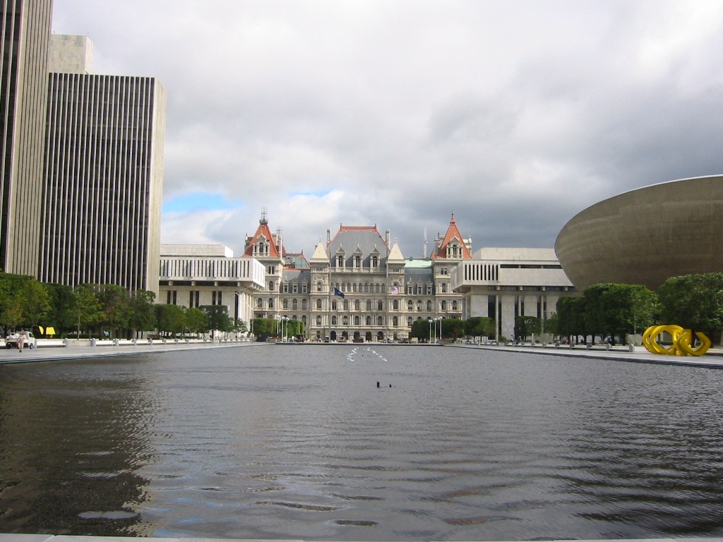 Albany, NY: Reflecting Pool and the Capital