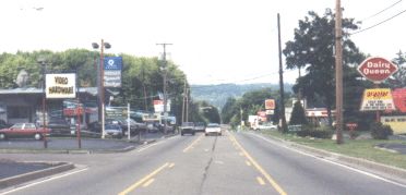 Greenville, PA: Looking Down Main St From the Hempfield line