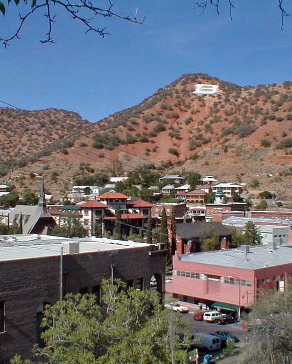 Bisbee, AZ: from pullout on the road leading into Bisbee