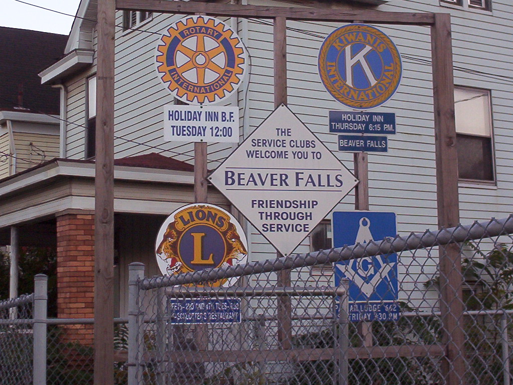 Beaver Falls, PA : Sign by Morado Dwlgs. on 4th Ave. Fall 2004