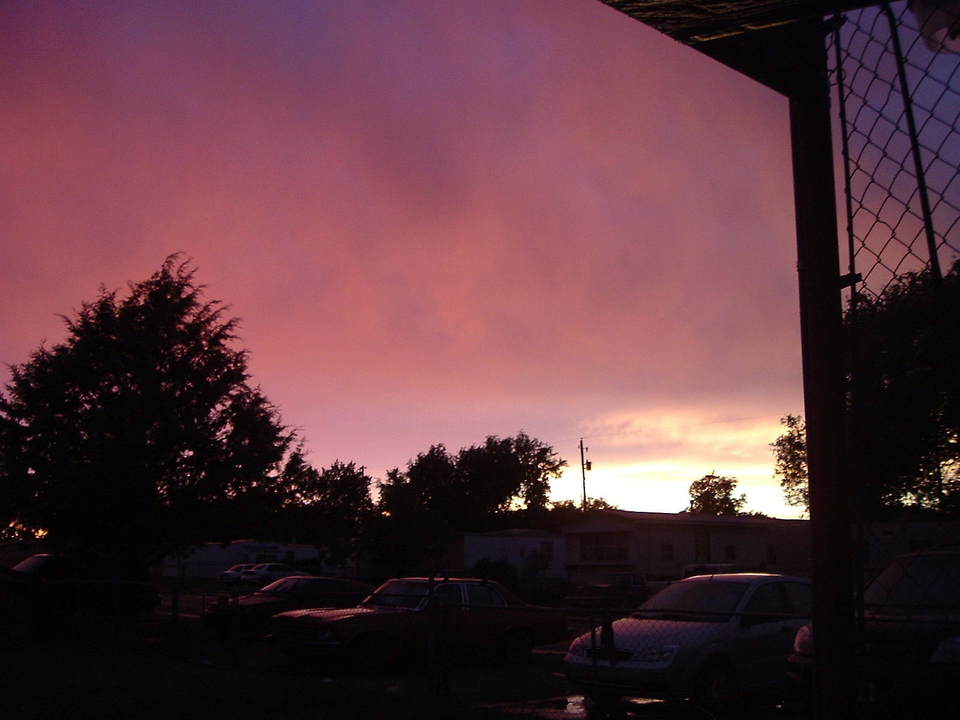 Clovis, NM : Summer evening sky over Clovis, New Mexico