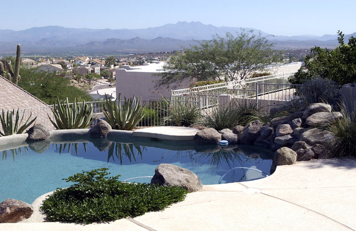 Fountain Hills, AZ: View of surrounding mountains, including Four Peaks