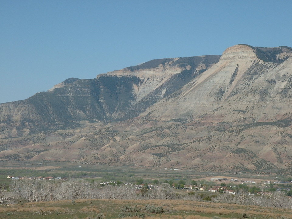 Parachute, CO: Roan cliffs looking north from Parachute, co