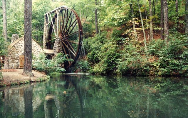 Rome, GA: Old Mill built in 1930 at Berry College