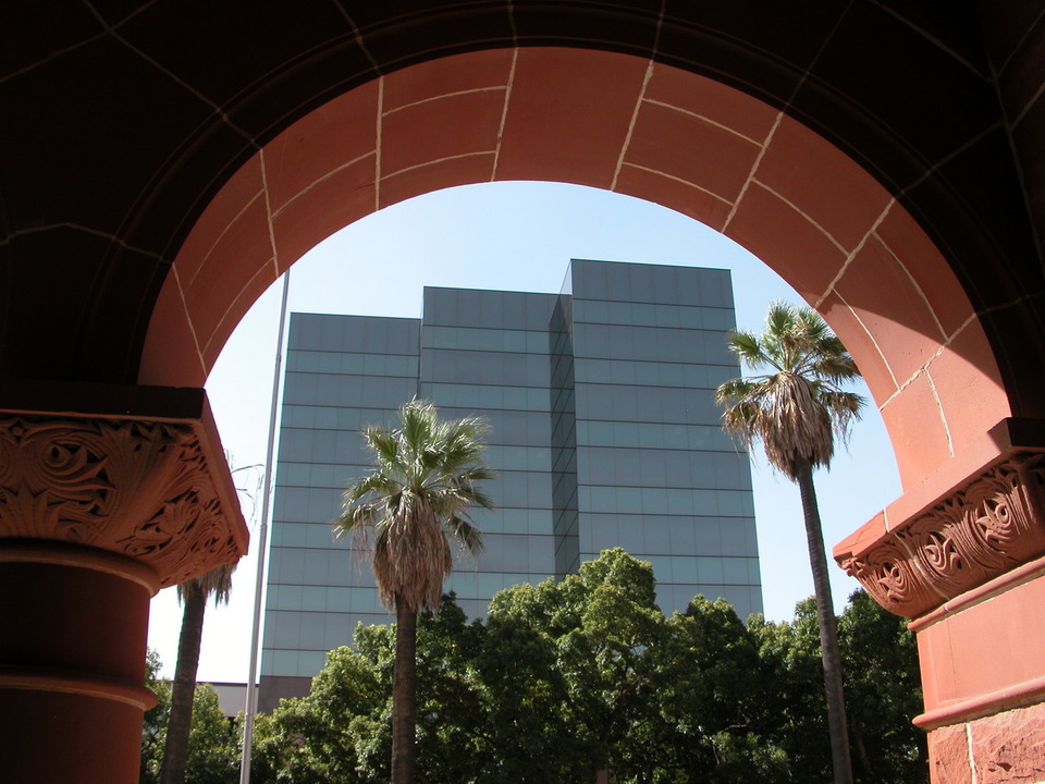 Santa Ana, CA: Downtown view from Old Courthouse