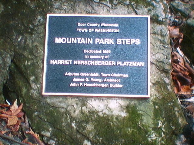 Washington, WI: Mountian Park steps