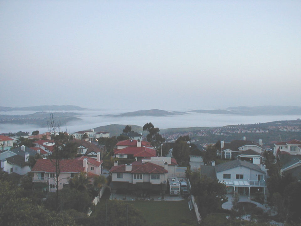 San Clemente, CA: San Clemente on a foggy Easter morning