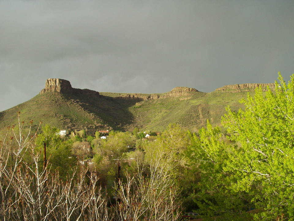Golden, CO: Table Mtn with dramatic lighting