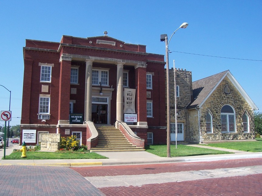 Hays, KS: Ellis County Historical Society - The attached building at right is an old church