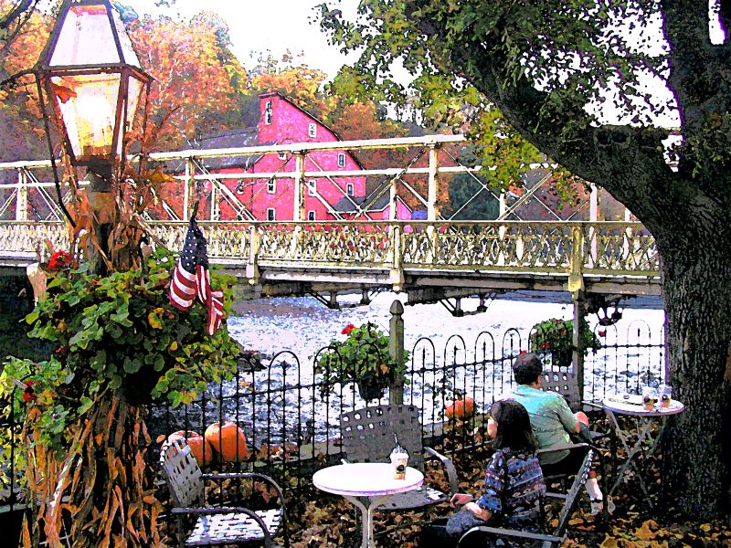 Clinton, NJ View from Clinton Falls Framing, Art & Gift Gallery