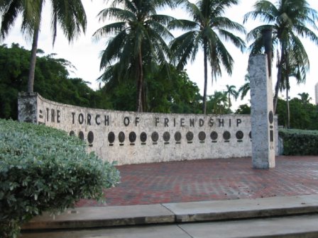 Miami, FL: The torch of friendship