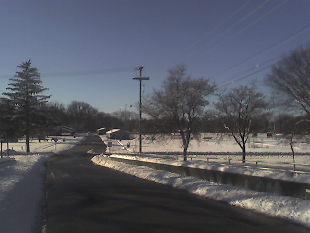 Mount Pleasant, MI: Roadway to Island Park. (January 2006)