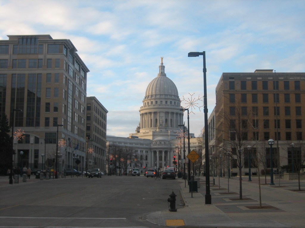 Madison, WI: The Capitol from the Monona Terrace