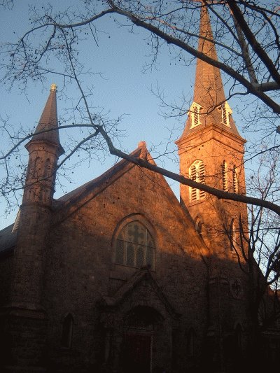 Easton, PA: The First Prestebetryain Church on 4th and Spring Garden Street.