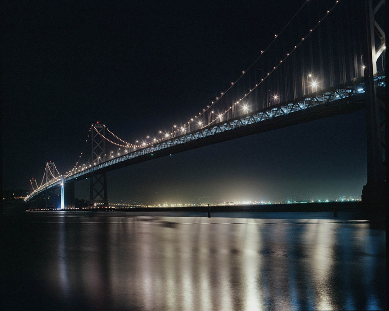 Oakland, CA: Photo of Bay Bridge from Treasure Island