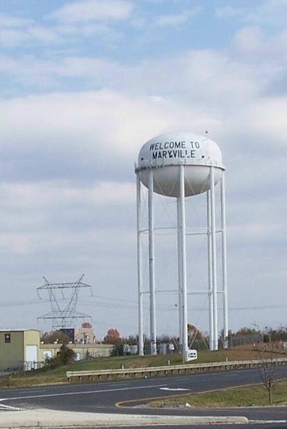Maryville, TN : Welcome to Maryville water tower