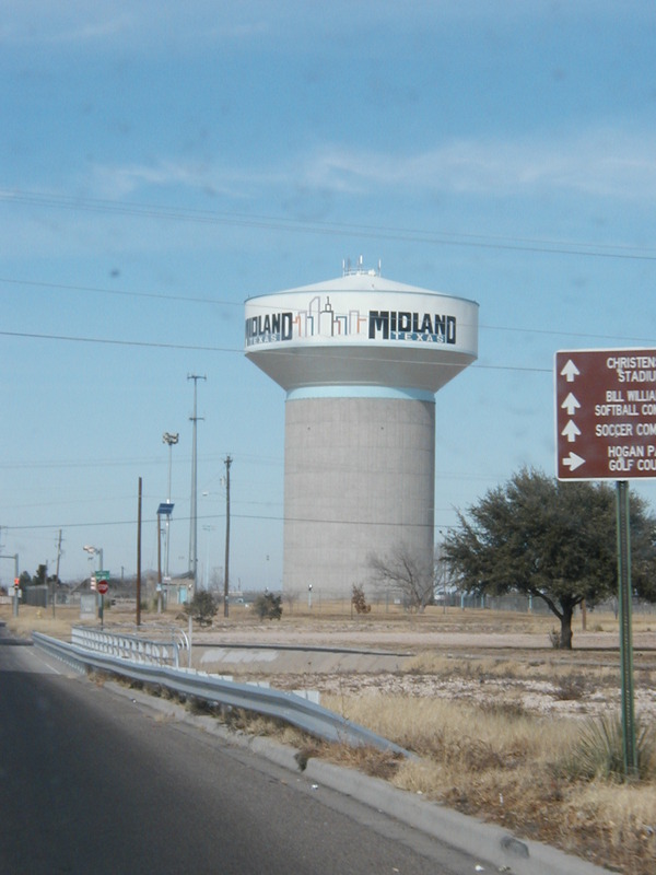 Midland, TX: Midland City Water tower