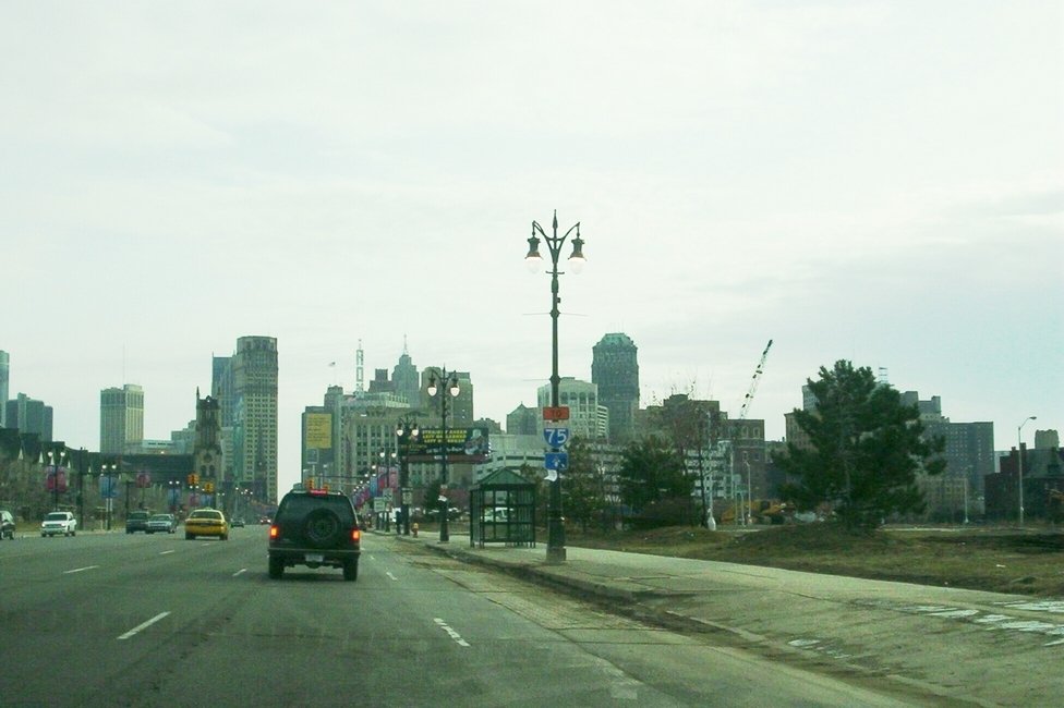 Detroit, MI: Downtown skyline.