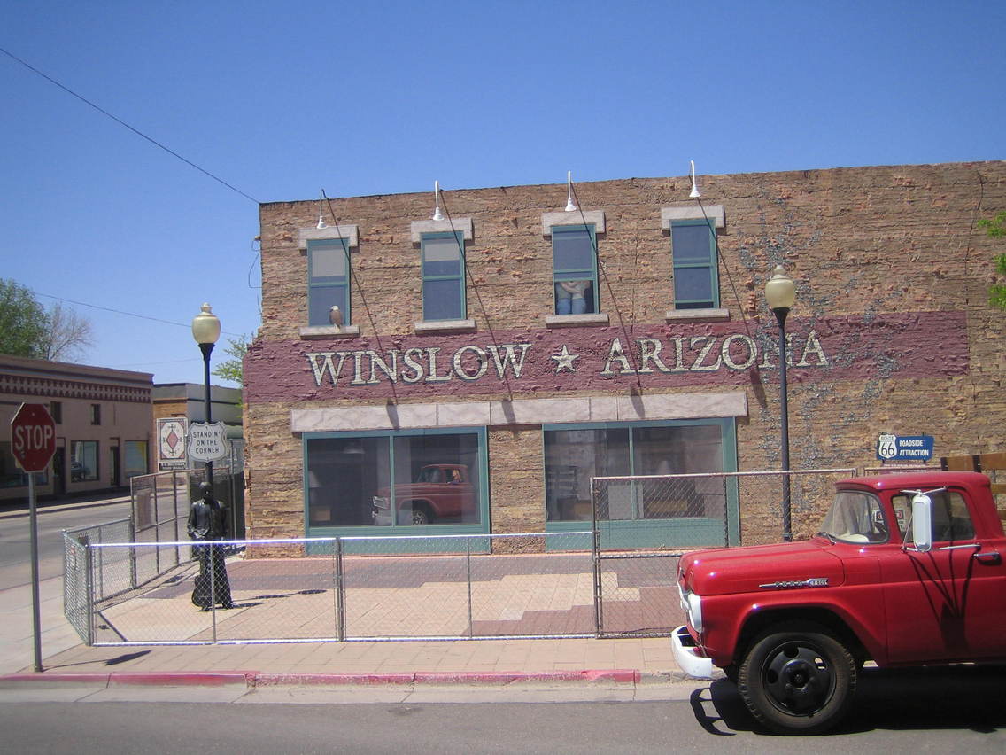 Winslow, AZ : Standing on the