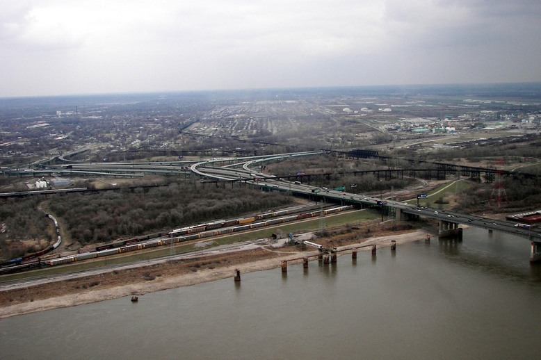 East St. Louis, IL: East St. Louis from above