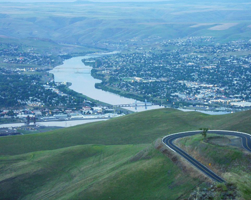 Lewiston, ID: Lewiston from top of grade