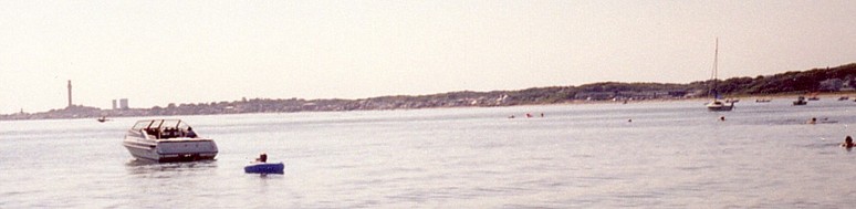 Provincetown, MA : Provincetown, MA: Panoramic View of Provincetown From the Ocean