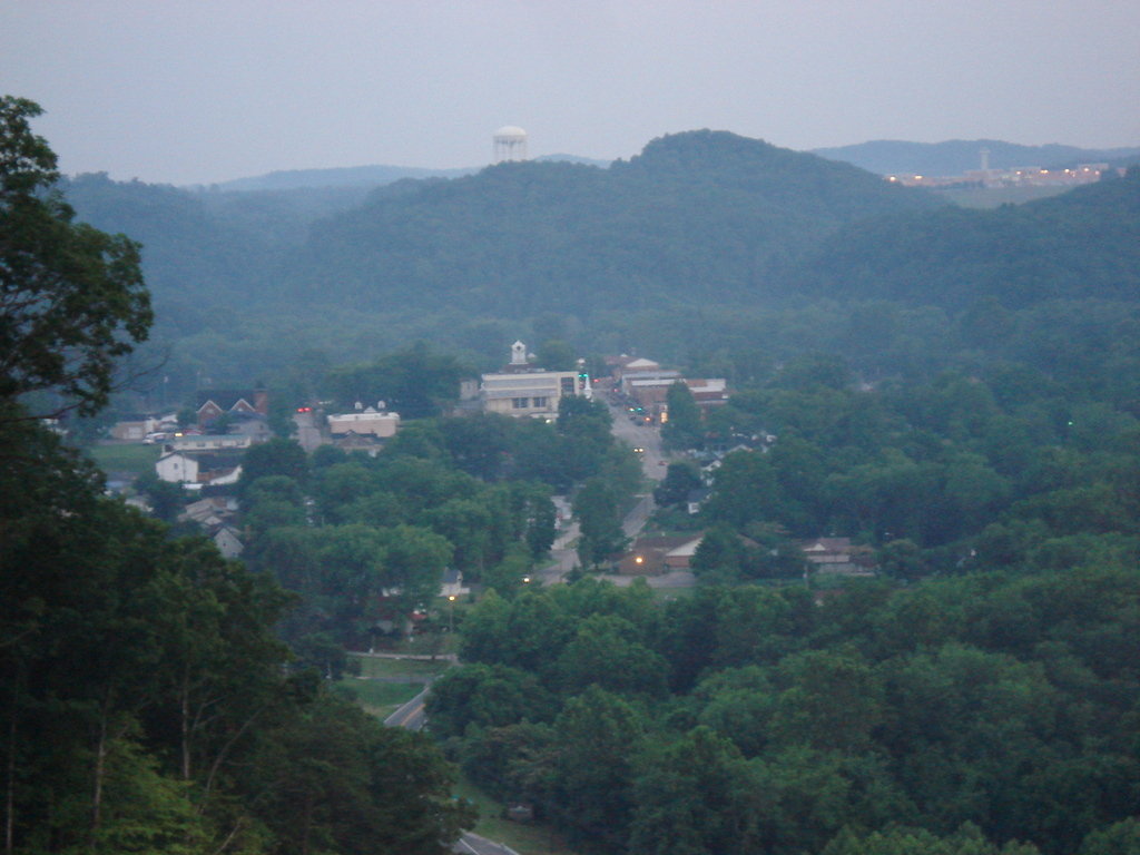 West Liberty, KY: View from way up high.