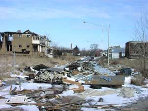 Highland Park, MI: Houses like this are seen alot.