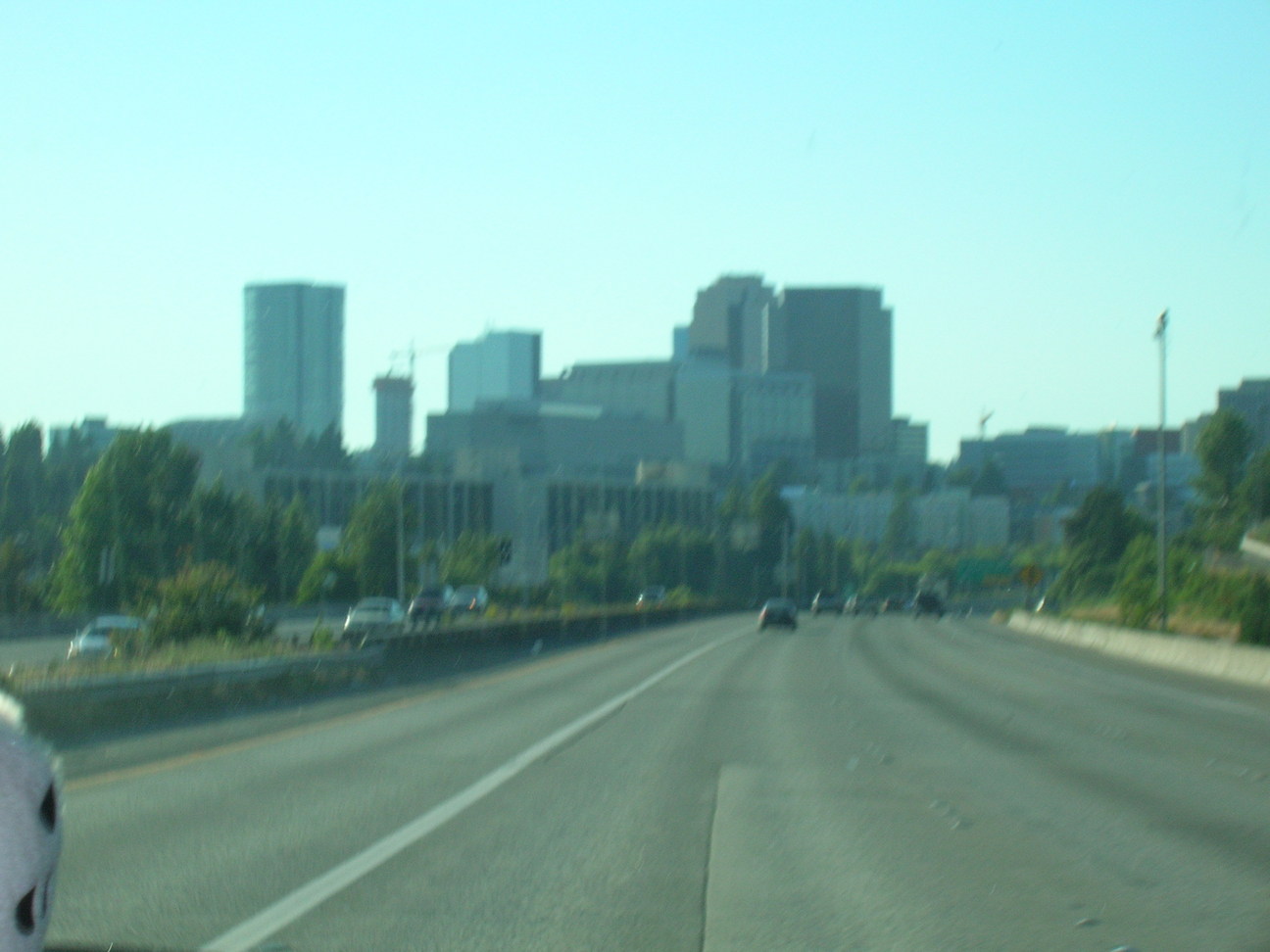 Bellevue, WA: Sadly a blurry picture from early July 2006 of Bellevue, Washington.