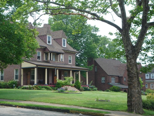 Munhall, PA: Historic homes located behind the library in Munhall, PA