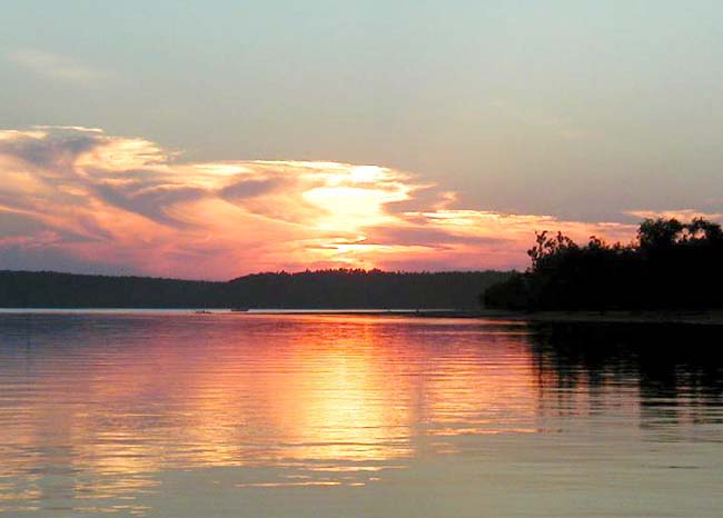 Eufaula, AL: Lake Eufaula sunset