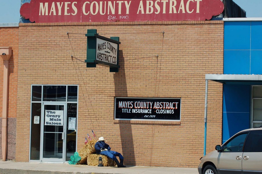 Pryor Creek, OK: Mayes County Abstract