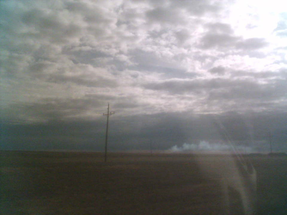 Hartley, TX: Taken from Hartley - Hay Barn Fire in the Distance