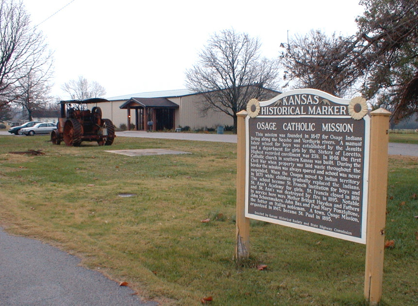 St. Paul, KS: Osage Mission/Neosho County Museum in St. Paul, KS. Restore one-room schoolhouse, and historical artifacts from the Jesuit Osage Mission began in 1848 near the site of the Museum