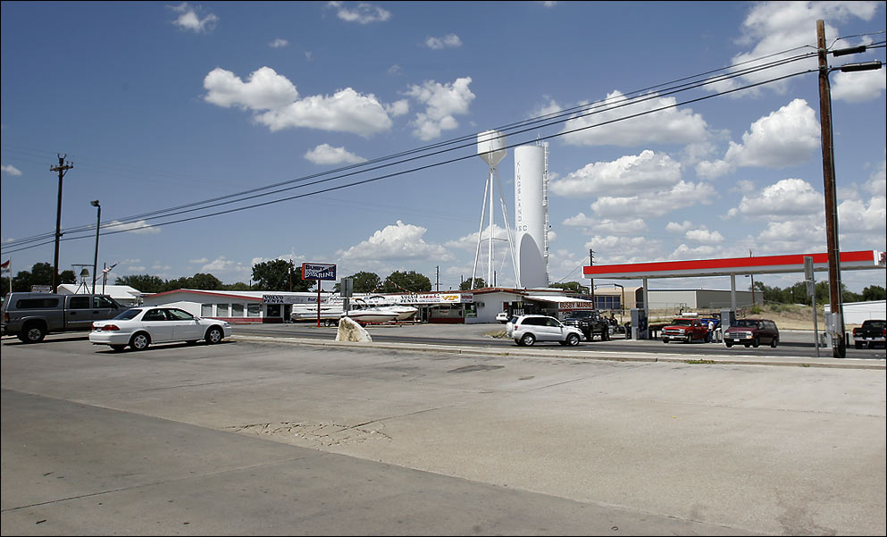 Kingsland, TX: View from Ace Home Improvement's parking lot in Kingsland