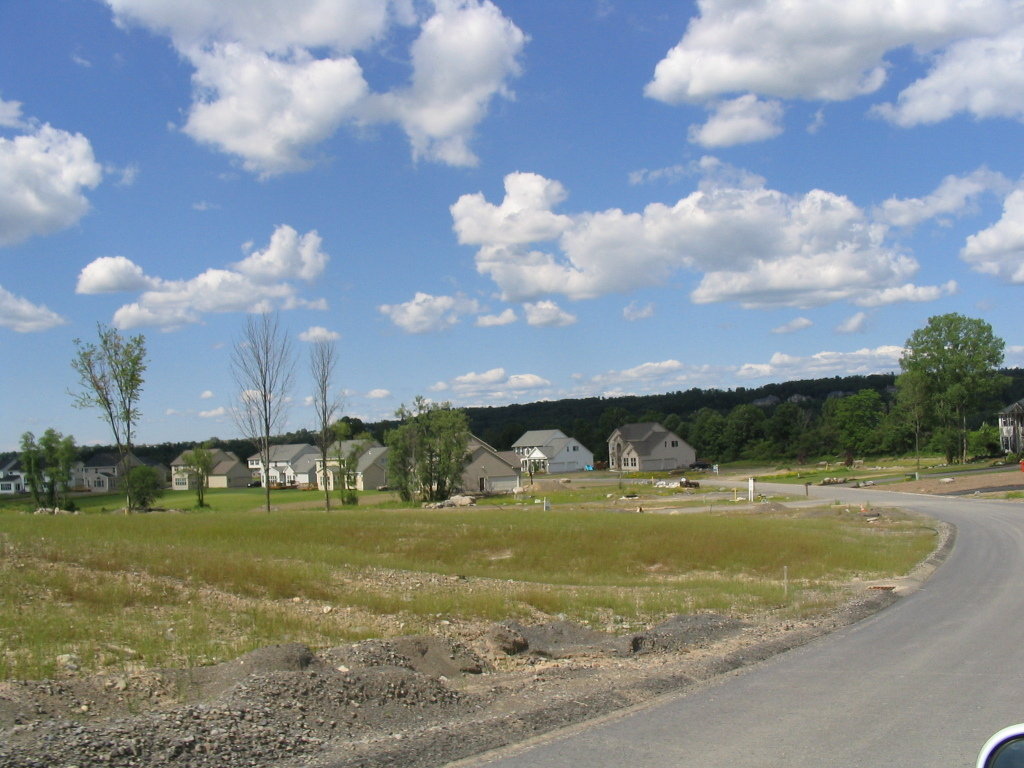 Pompey, NY: Typical new housing development in Pompey, a southeast suburb of Syracuse, NY