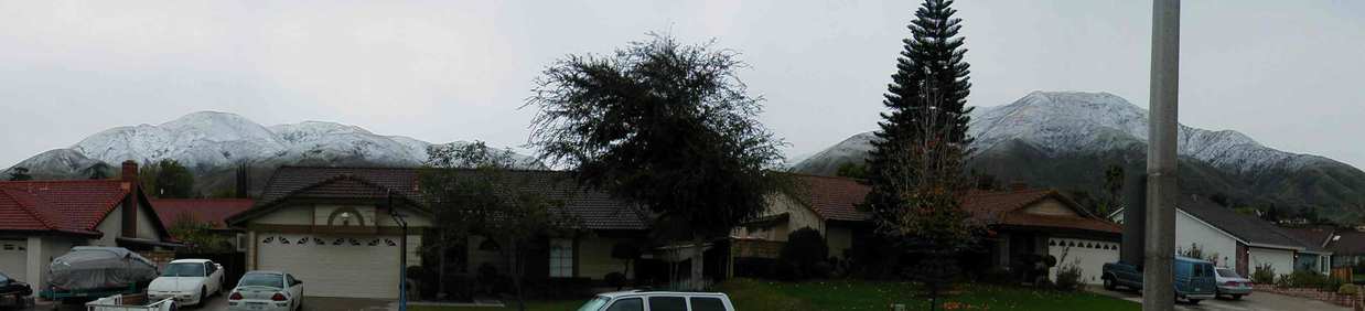 Highland, CA : Winter in Highland, Ca.
