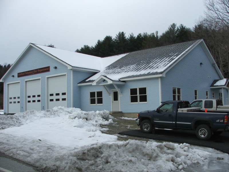 Guilford, VT: The new Guilford Fire Station on Guilford Center Road, built in 2005.