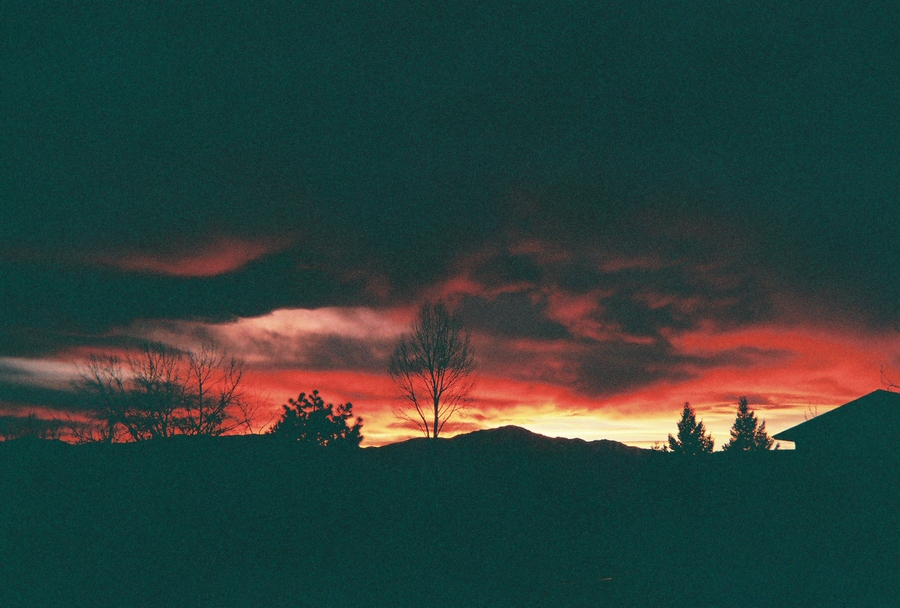 Fort Carson, CO: a picture of a sunset in november