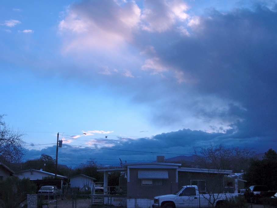Black Canyon City, AZ: Looking east at storm clouds March 2006