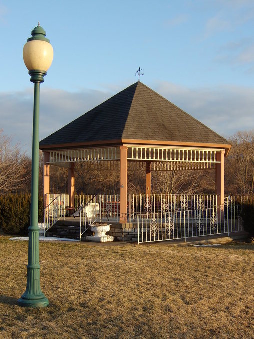 St. Johnsville, NY: At the marina, the bandstand........