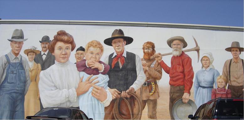 Vale, OR : Downtown Murals Celebrating the Oregon Trail